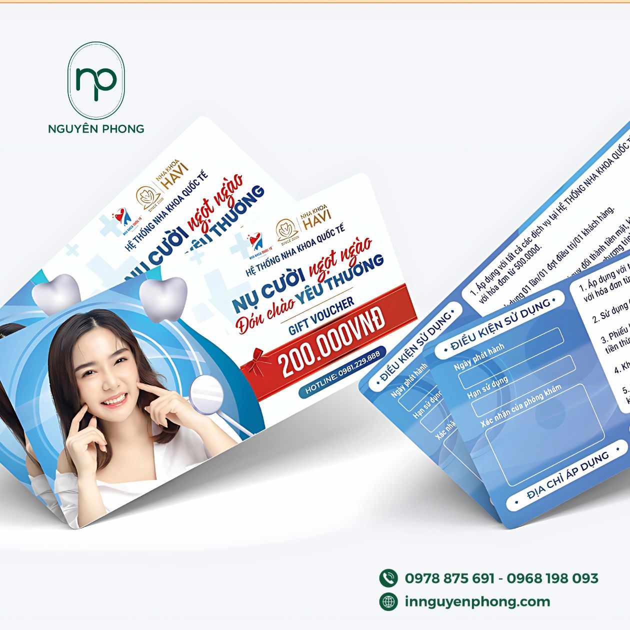 Kích thước logo in trên card visit